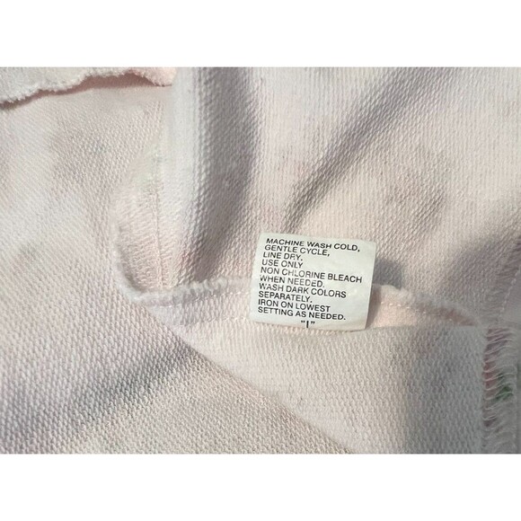 Miss Elaines Women's Pale Pink Floral Flannel Snap Front House Coat Robe  Size M - Picture 7 of 7